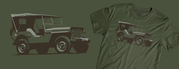 Cure Collection WWII Willys Jeep Tee Design