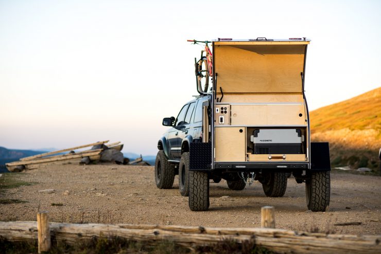 Timberleaf Pika Teardrop Camper Trailer Open Back