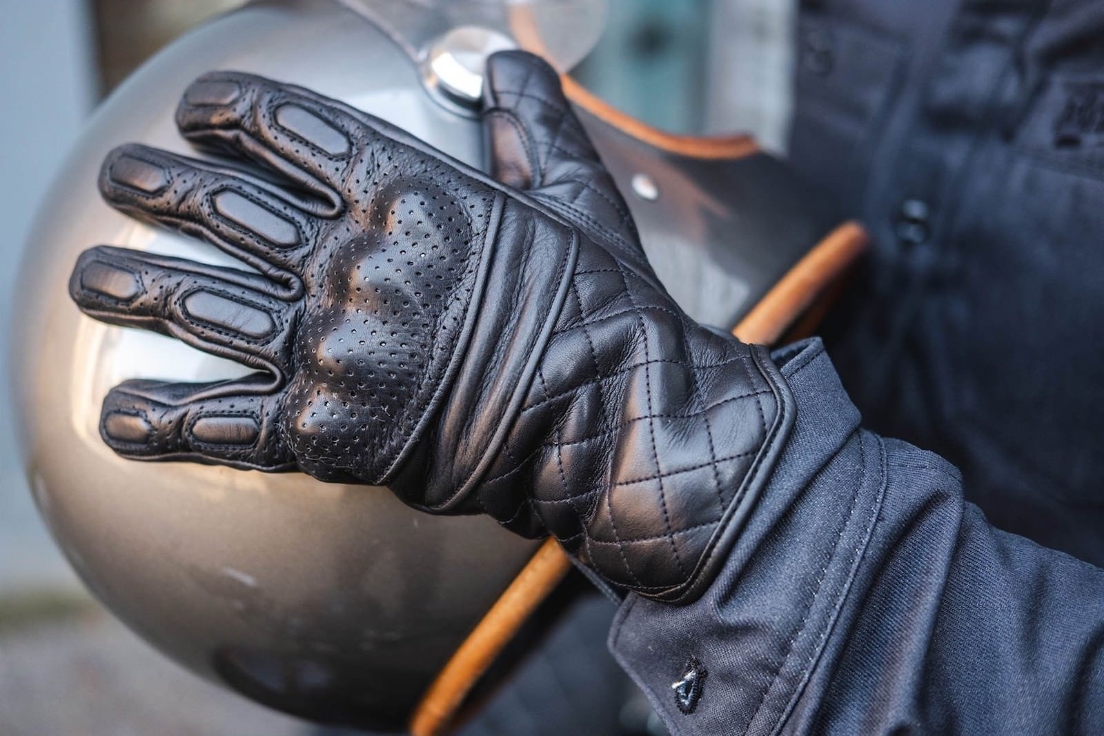 BSMC x Goldtop Motorcycle Gloves - Made From 1.2mm Aniline Leather