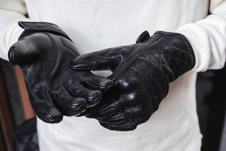 BSMC x Goldtop Motorcycle Gloves Black