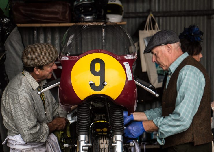 Goodwood Revival Motorcycle Mechnics