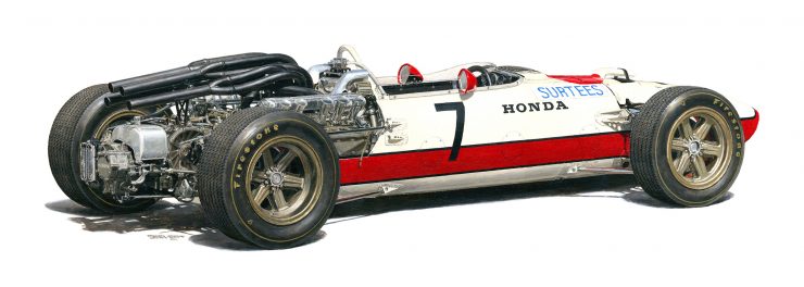 1967 Honda RA273 Formula 1 Car Rear