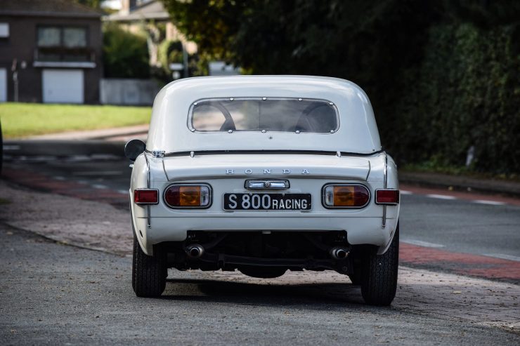 Honda S800 Racing Car Rear