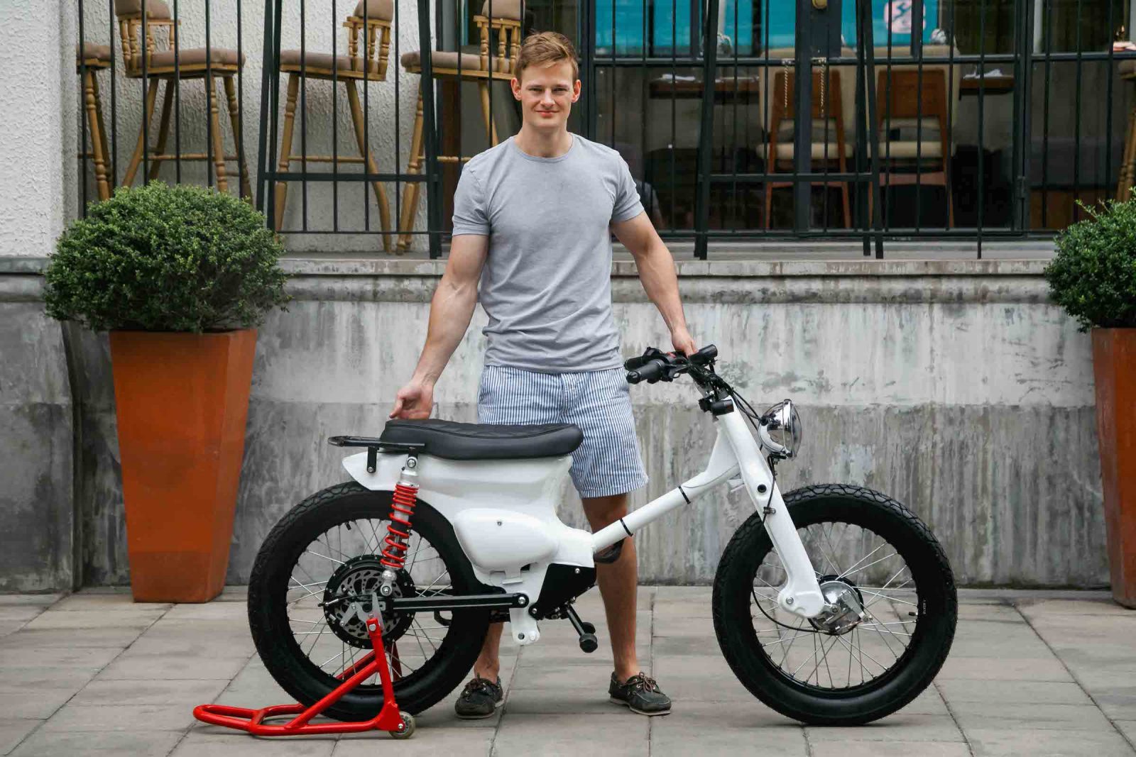 Honda eCub - A Honda Cub Electric Conversion Kit By Shanghai Customs