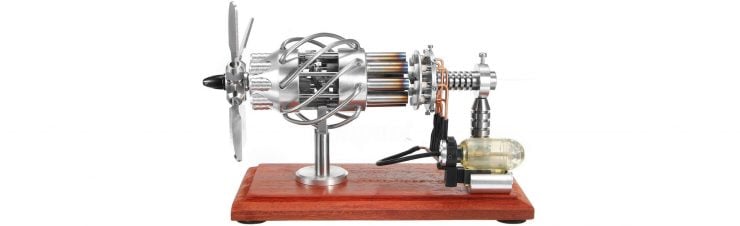 16 Cylinder Stirling Engine Side