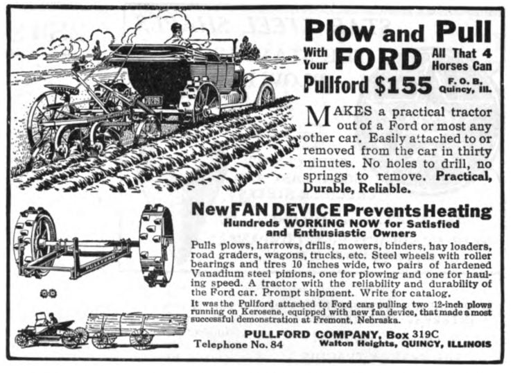 Pullford Ford Model T plow conversion