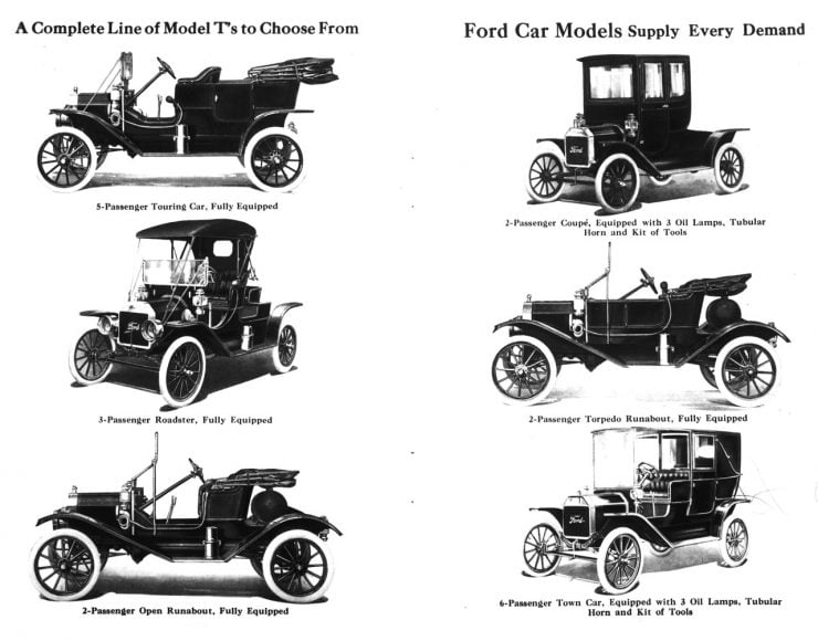 Ford Model T body styles