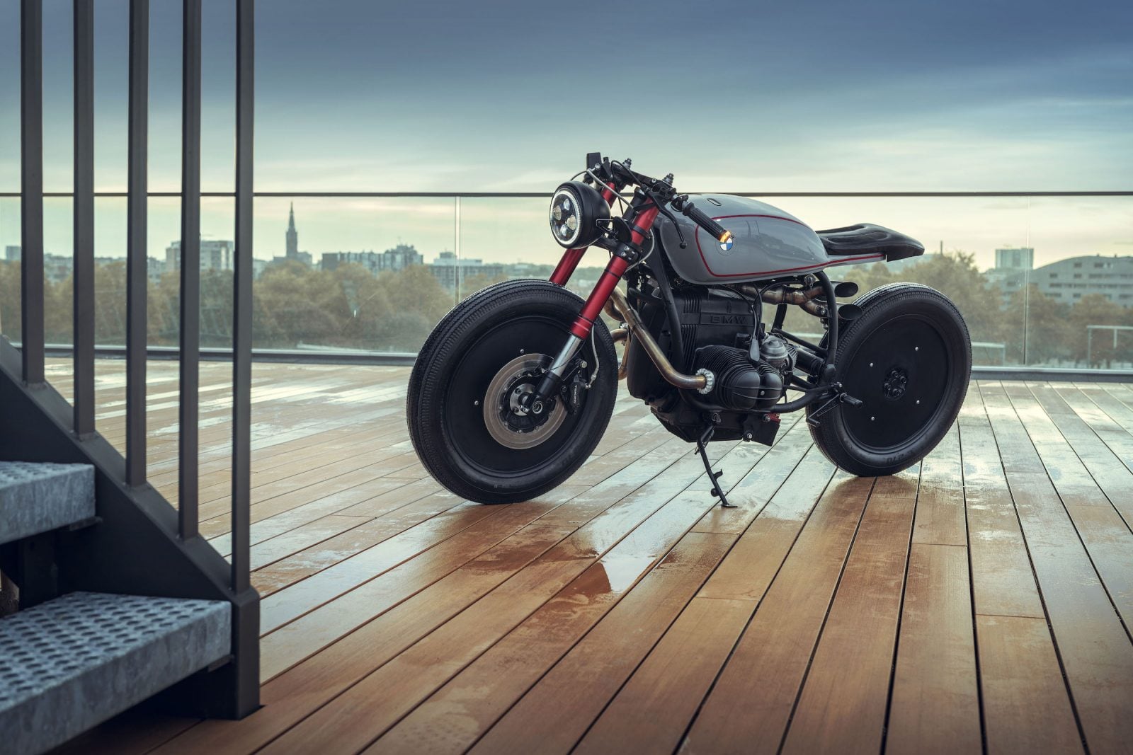 Bmw R80 Racer Retrofuture: A BMW R80 RT Cafe Racer by Moto Adonis