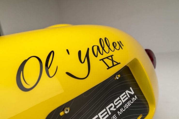 Ol' Yaller Mark IX Race Car Name