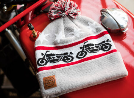 Town Moto Motorcycle Knit Beanie Main