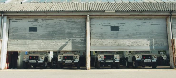 Armed Forces Rally in Land Rovers