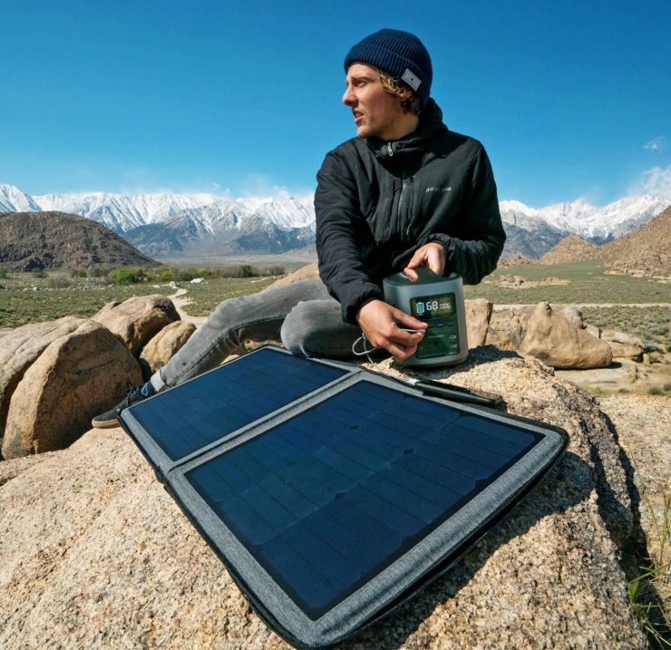 EcoFlow Portable 50W Solar Panel Outdoors