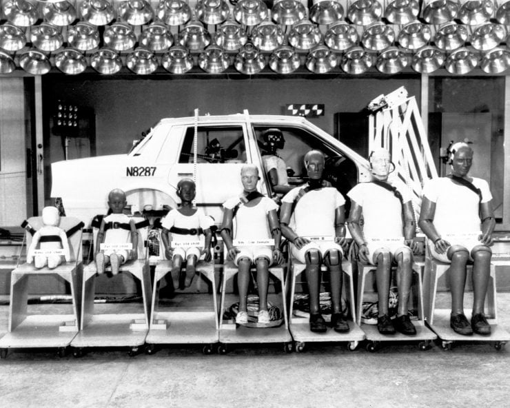 1972 - General Motor Company's Hybrid II series of crash test dummies