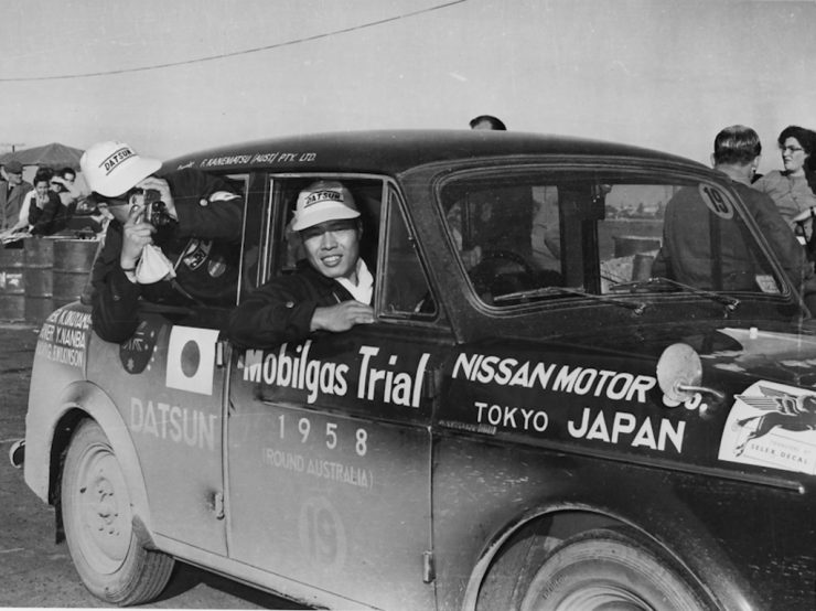 Yutaka Katayama 1958 Mobilgas Trial