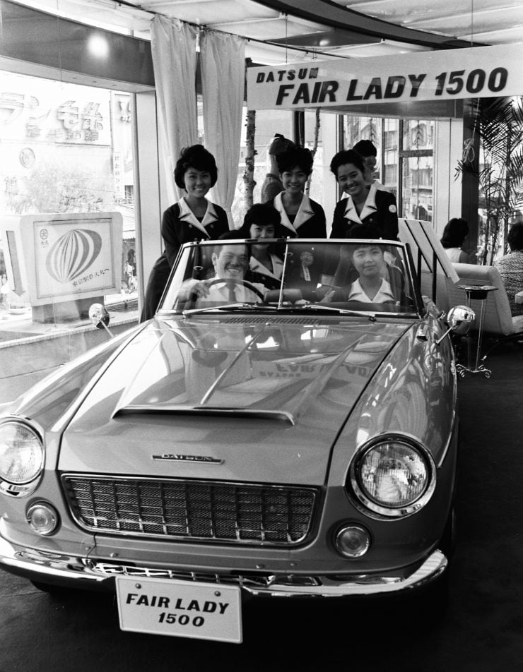 Datsun 1500 Fairlady sports car Miss Fairladies