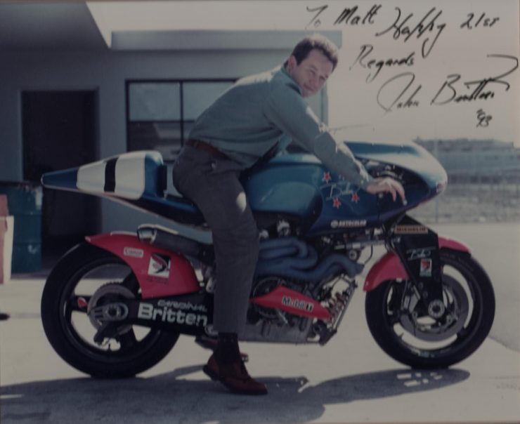 Britten V1000 Motorcycle Signed By John Britten