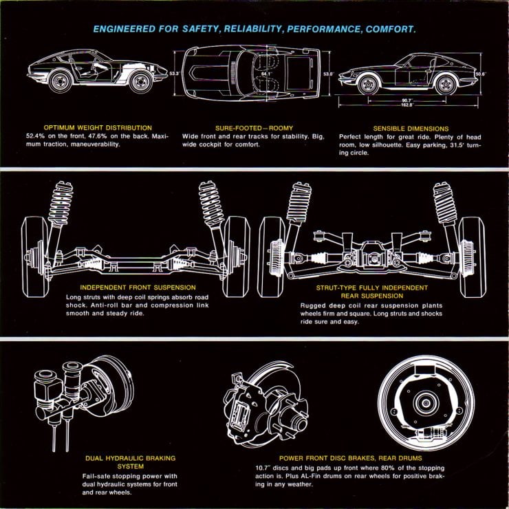 Datsun 240Z Brochure Engineering