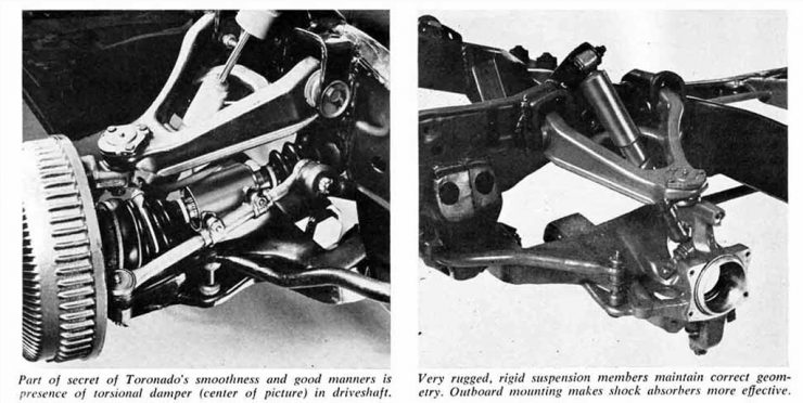 Suspensión delantera del Oldsmobile Toronado GMC Motorhome