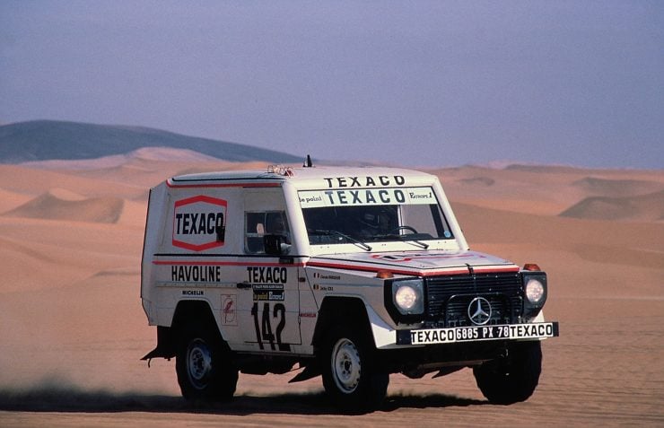 Mercedes G-Wagen Paris Rally Dakar Jacky Ickx Claude Brasseur