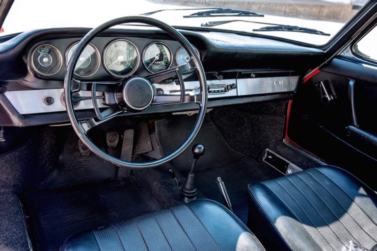 Porsche 912 sports car interior