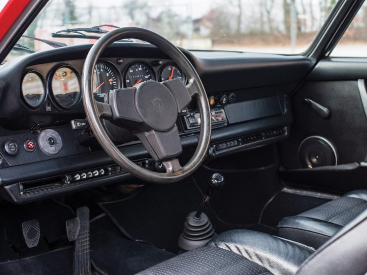Porsche 912E sports car interior