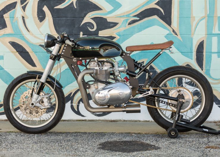 Custom Triumph Motorcycle