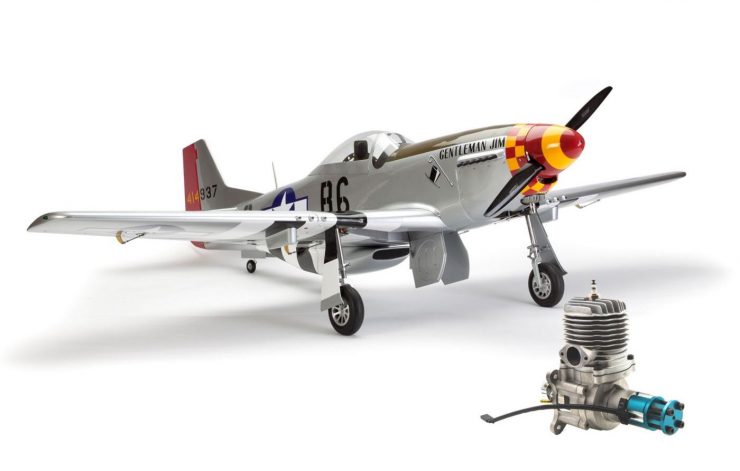 Hangar 9 P-51D Mustang 60cc ARF RC Plane Engine