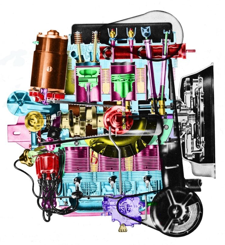 Chevrolet Corvair engine diagram