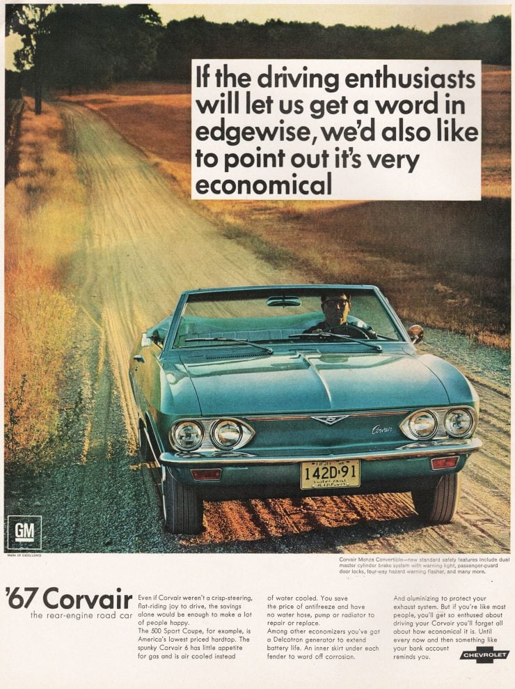 Chevrolet Corvair advertisement