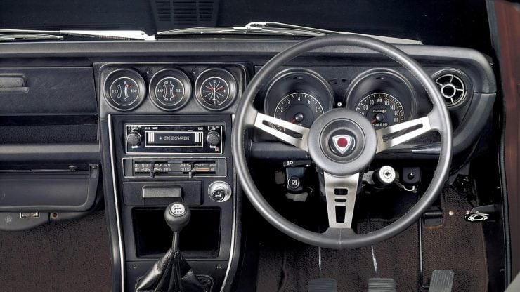 Mazda RX3 interior dashboard