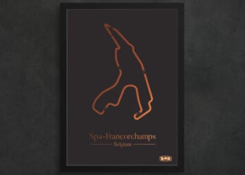Auto Design Prints Racing Cuts – The World's Great Race Tracks Spa-Francorchamps