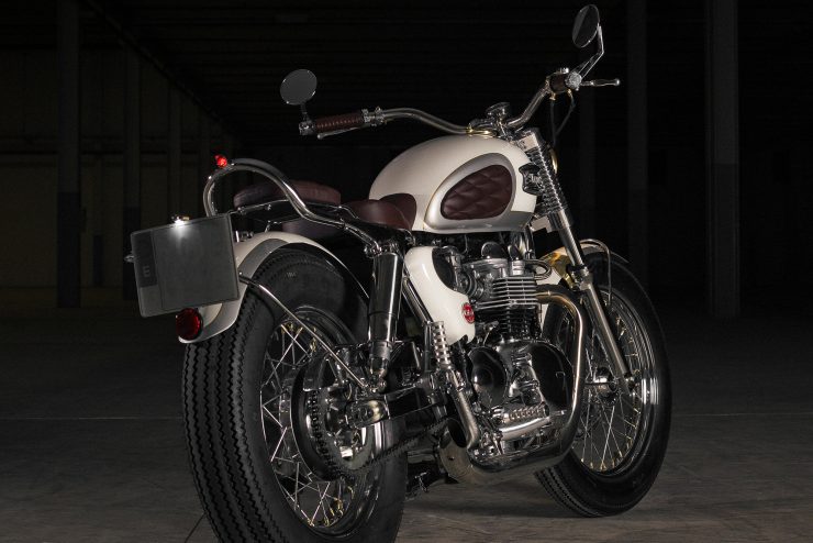 Custom Triumph Bonneville Back