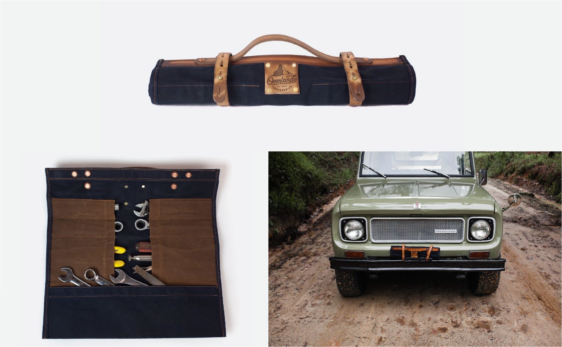 Sturdy Brothers Overlanding Car Kit Tool Roll Hero