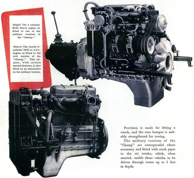 Austin Champ Engines