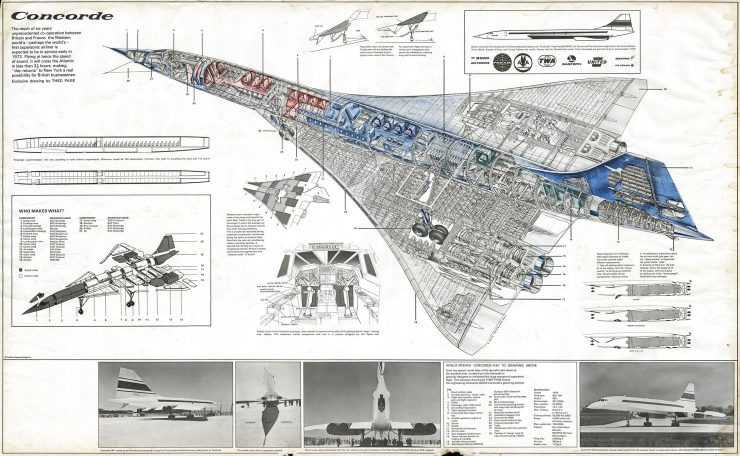 Concorde Cutaway Drawing