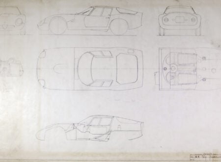 Blueprints of the Alfa Romeo Giulia Tubolare Zagato