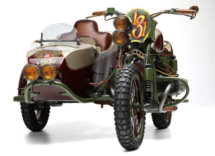 Custom 2WD Ural Sidecar Motorcycle Front