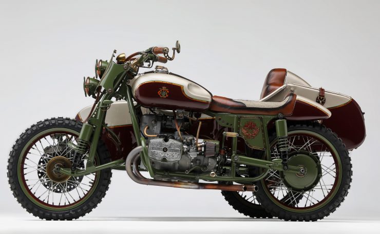 Custom 2WD Ural Sidecar Motorcycle Side