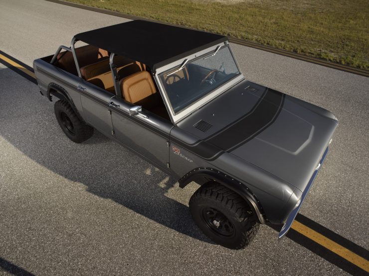 Ford Bronco Restomod Soft Top Roof On