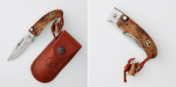 Karesuando Nallo Button Lock Folding Knife Collage