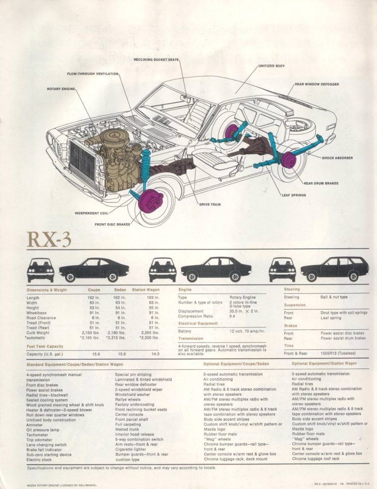 Mazda RX-3 Cutaway