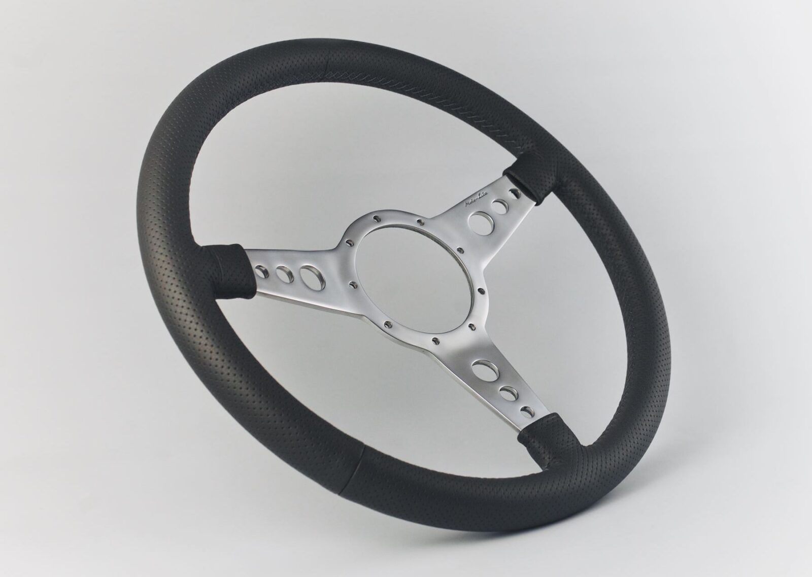 Moto-Lita Mark Four Leather Rim Perforated Steering Wheel