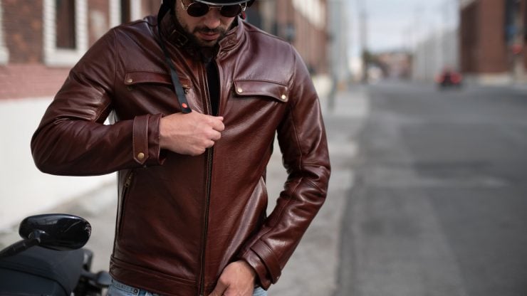 VKTRE Moto Co Heritage Leather Road Jacket Model 1