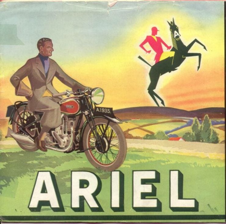 Ariel Red Hunter motorcycle advertisement