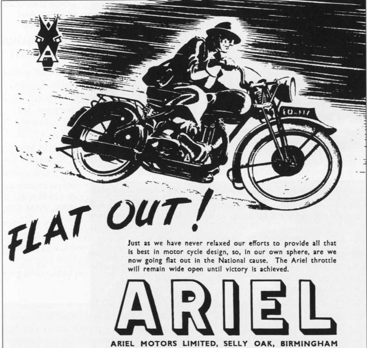 Ariel Second World War motorcycle