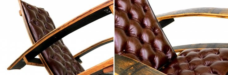 Bourbon Barrel Rocking Chair Details