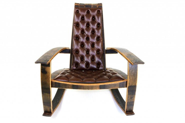 Bourbon Barrel Rocking Chair Front