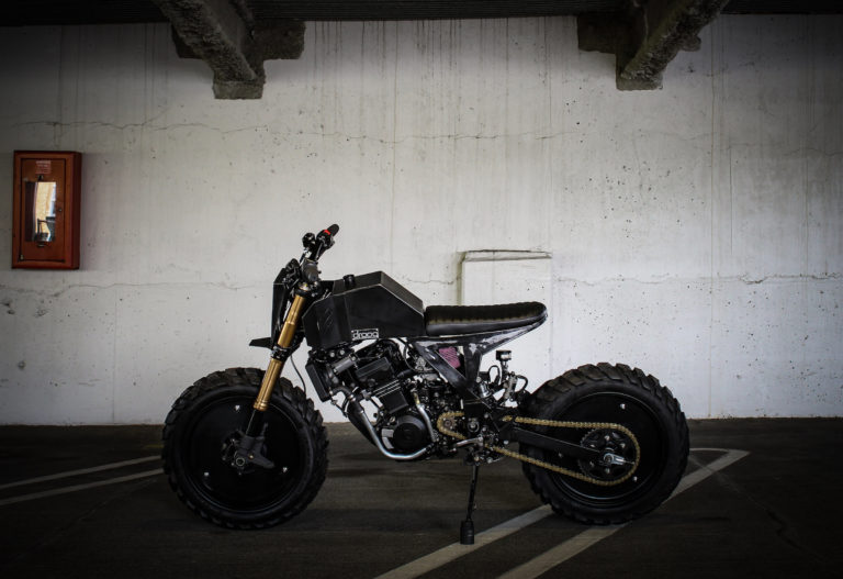 The Droog Moto Custom Kawasaki Ninja 250 R Scrambler x Street Fighter