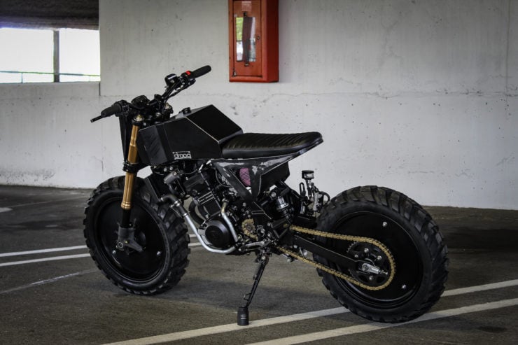 The Droog Moto Custom Kawasaki Ninja 250 R Scrambler x 