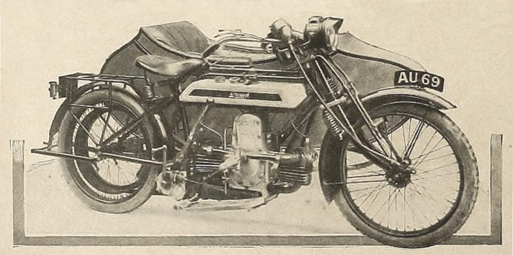 Brough boxer engine flat tank